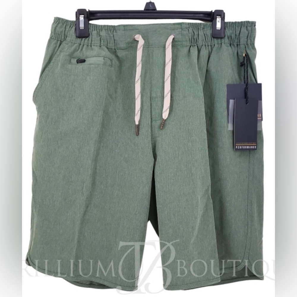 Vintage 1946 shorts Men’s XL Green Elastic w/Drawstring Waist pocket